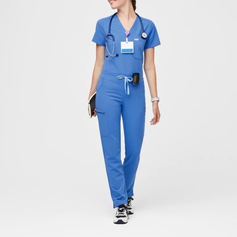 Figs Scrubs Capri Blue SET
